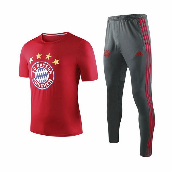 Entrenamiento Bayern Munich Conjunto Completo 2019-20 Rojo Gris